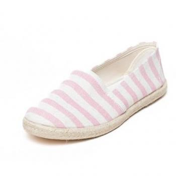 Gottstein Damen Espadrilles „Camping Linen Duo“, rosa/weiss, 37