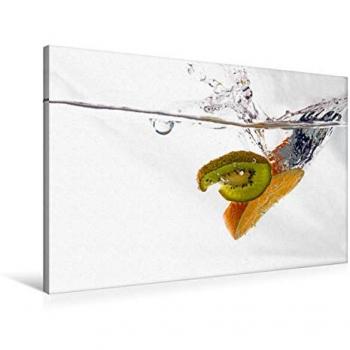 Calvendo Textile Canvas 90x60 cm, Querformat Kiwi/Orange – Druck von Gerhard Albicker