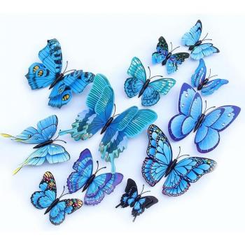 Decoración de Hogar Mariposas 12 Uds