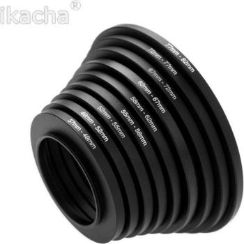 Metall‑Schritt‑hoch‑Adapterring für Kamera‑Filter 49–82 mm (8 Teile)