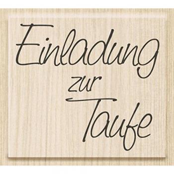 Einladung zur Taufe Stempel 5,3x4,7cm