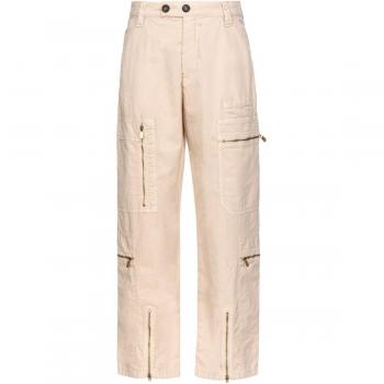 Pantaloni Beige Pinko Donna Taglia 40