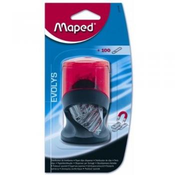 Maped Dispenser Green Per Fermagli Con 100 Pz Inclusi Colori Assortiti