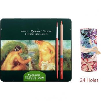 Marco Renoir 3100/3120 120‑Tone Dual‑Texture Colored Pencils – Tin Bundle