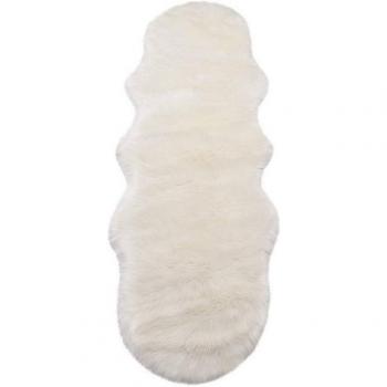 Velours faux mouton blanc, tapis spacieux