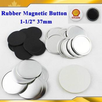 1.5 (37mm) Soft Rubber Magnetic Button Blanks