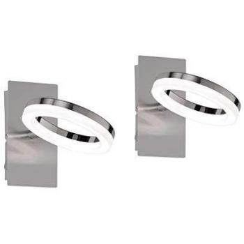 SCARLETT Schwenklampen 2‑Pack, LED, Nickel matt