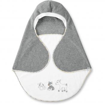 Sanfte Sternenspur Decke Waldis – 75×90 cm, grau/weiß