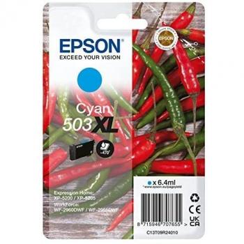 Epson 503XL Ink Cartridge High Yield Chilli Cyan C13T09R24010