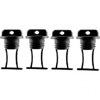 Plastic Marine Drain Plug Collection – 4 Units for Boats, Kayaks & Canoes