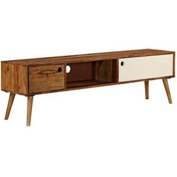VidaXL Modern TV Unit 140x30x40 cm Solid Sheesham