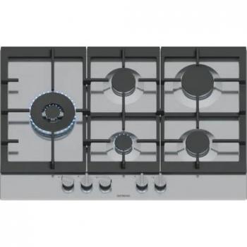 Table de cuisson à gaz Siemens 75 cm, 5 brûleurs, puissance 12 500 W, couleur inox – EC7A5SI90