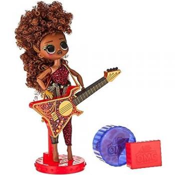 Poupée de style rock L.O.L. Surprise OMG – Guitare Basse et Ferocity, 24 cm