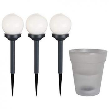 Vaso Fiorito con Illuminazione Solare
