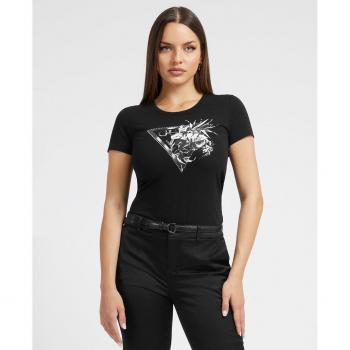 Camiseta de Manga Corta Guess con Estampado Floral