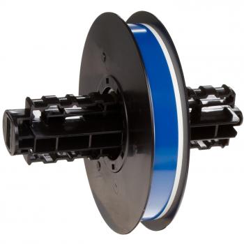B‑595 Glänzende Vinyl Etikettenrolle Blau – 1 Rollend