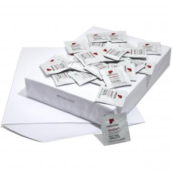 Ink-Free Wipes and Coated Paper Set (50 pcs, for hand & foot prints, Save The Moment)