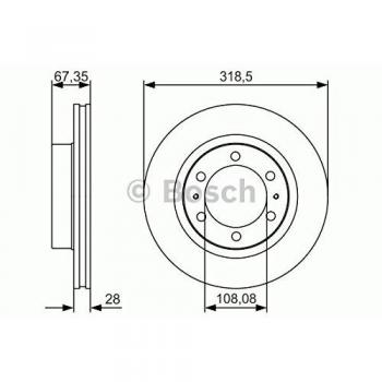 BOSCH Bromsskiva 0 986 479 R46 för TOYOTA