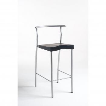 Schwarzer Plastik‑Stuhl HiGlobal – Kartell
