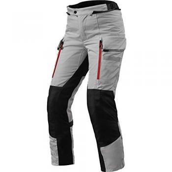 Rev'It! Sand 4 H2O Pantalon textile de moto dames Noir Argent 38