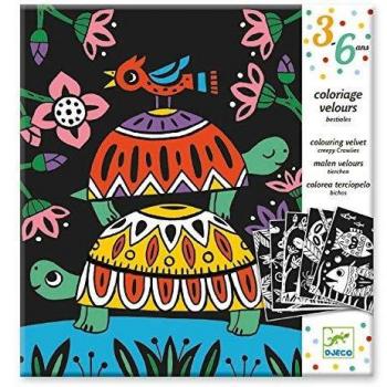 Djeco Velvet Coloring Book