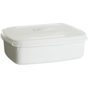 Rettangolo Microonde Plast Team 1,3 Litri Bianco