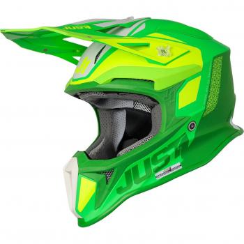 Casque Motocross Just1 J18 Pulsar MIPS Vert Fluo-XS