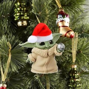 Pendentif Père Noël Yoda