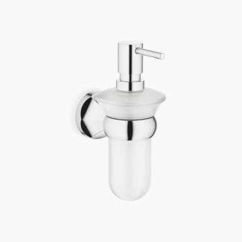 Dispensador de jabón Madison, 250 ml, vidrio opalino, Dornbracht, cromo