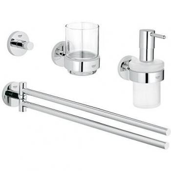 Essentials Master bathroom accessories set 4-in-1