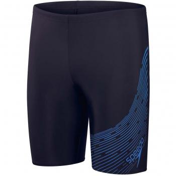 Speedo Medley Logo Jammer Badehose marineblau/hellblau, Größe 32