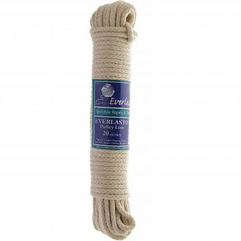 Everlasto 20‑meter Natural Cotton Pulley, 5.5 mm