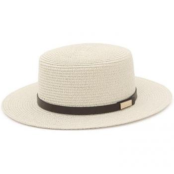 Panama Style Straw Sun Hat with Belt