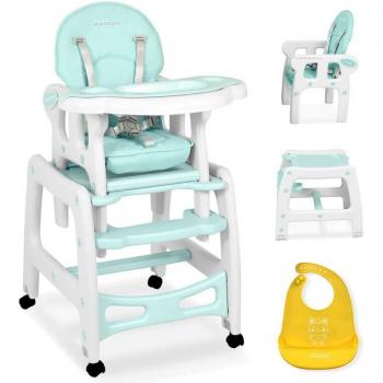5-in-1 Turquoise Sinco Voedingsstoel voor Baby en Kleuter