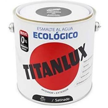 TITAN-Titanlux Esmalte Acrílico ECO Negro Satinado 2,5 L