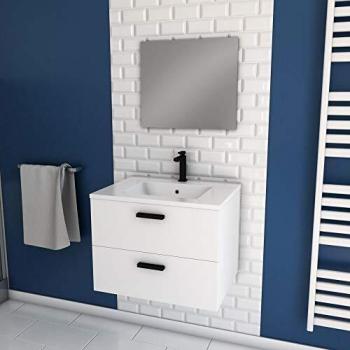 Mobile da bagno 60 cm con specchio e cassetti