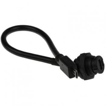 RS Pro Micro USB‑AB C2‑Panel‑Schlosskabel (200 mm, USB 2.0) – USB‑Kabel