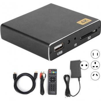 4K High Definition Advertising Player for Vertical and Horizontal Screens (100-240V)