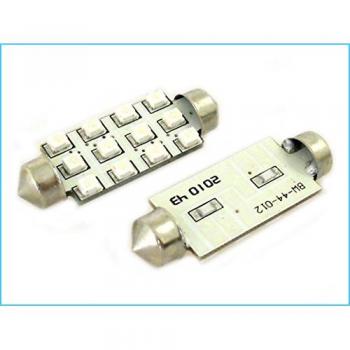 Carall Light Siluro T11 C5W 42mm 12V Blu – Lampada per targa e lettura