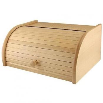 Brown Wood Bread Bin – 40x29x19cm
