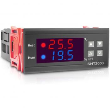 Dispositif de gestion température/humidité SHT2000 – Écran LED, capteur relais 220 V/110 V, contrôle intelligent