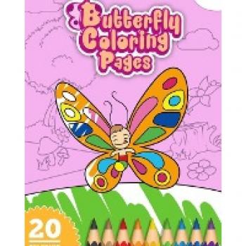 Cute Butterfly Coloring Book For Kids