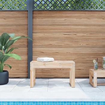 Banc de jardin à la française en pin massif, 80 x 38 x 45 cm – Vidaxl