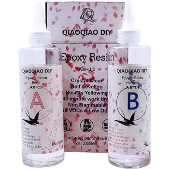 Resina Epóxica 16 oz, Curado Rápido 1:1, Ideal para Joyería 54DC