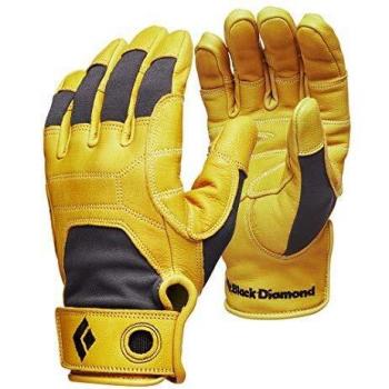 Black Diamond Transition Yellow Gray Climbing Gloves