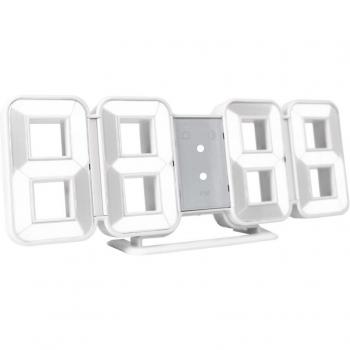 Reloj Pared Retro‑LED “Alarma Moderna”