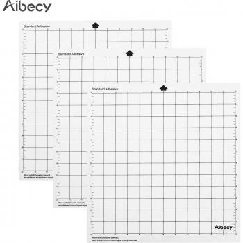 12 Inch PVC Cutting Mat with Adhesive and Grids for Silhouette Plotter