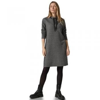 Robe Simple en Jacquard Noir