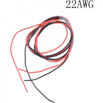 Súper Cable Silicona Roja (12‑24AWG) + Cable Negro 1 m