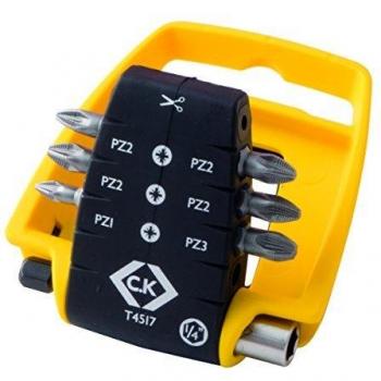 CK Kit de puntas de atornillar de 7 piezas, puntas Phillips
